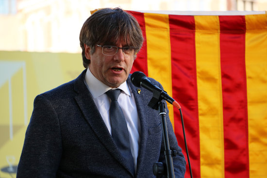 Former Catalan president Carles Puigdemont in Antwerp, Belgium on September 10, 2020 (by Natàlia Segura)